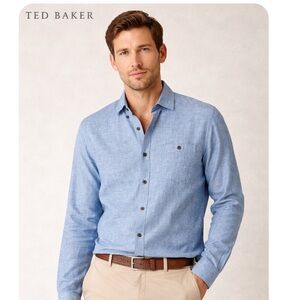 Ted Baker Light Blue Casual Button Down Shirt